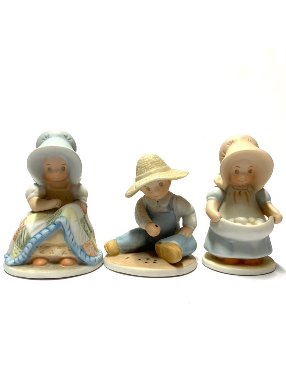 Vintage Circle of Friends Figurines Set of 3 1991–1993 Country NIB